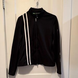 Lauren Active Ralph Lauren Women's Golf Black jacket with White Accent size M